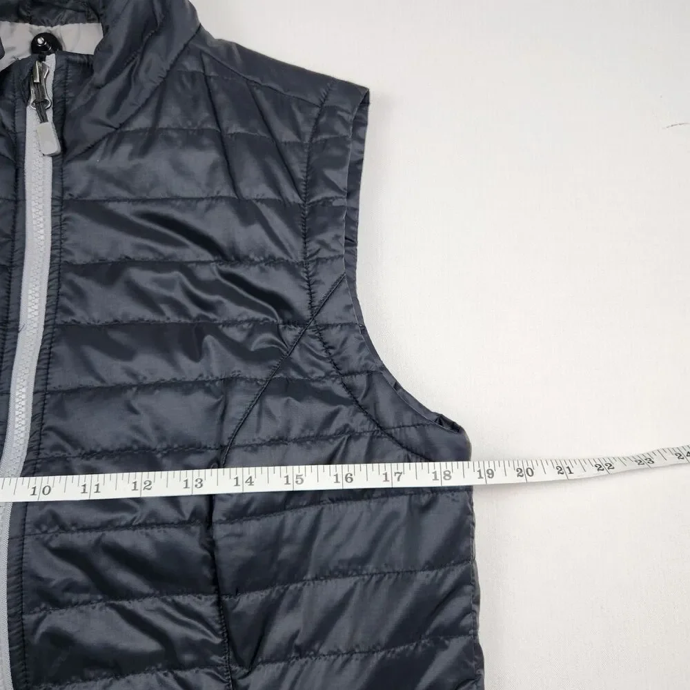 Charles River Radius Quilted Vest Primaloft Black Full Zip Womens M Pockets